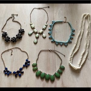 Bundle of statement necklaces